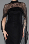 Long Black Dantelle Evening Dress ABU5739