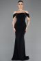 Long Black Mermaid Evening Gown ABU5740
