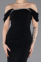 Long Black Mermaid Evening Gown ABU5740
