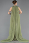 Long Olive Drab Beaded Mermaid Prom Dress ABU5741