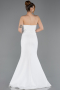 Long White Evening Dress ABU5747