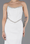 Long White Evening Dress ABU5747
