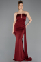 Long Burgundy Prom Gown ABU5746