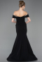 Long Black Mermaid Prom Dress ABU5755