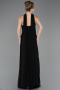 Long Black Chiffon Evening Dress ABU5757