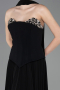 Long Black Chiffon Evening Dress ABU5757