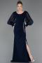 Long Navy Blue Evening Dress ABU5779
