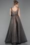 Long Black Dantelle Evening Dress ABU5778