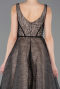 Long Black Dantelle Evening Dress ABU5778