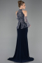 Long Navy Blue Evening Dress ABU5787