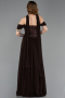 Brown Long Chiffon Evening Dress ABU5327
