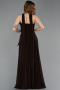 Long Brown Chiffon Prom Gown ABU5763