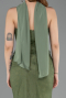 Olive Drab Long Dantelle Evening Dress ABU5686