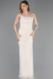 Long Beige Dantelle Evening Dress ABU5823