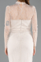 Long Beige Dantelle Evening Dress ABU5823
