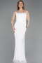 Long White Dantelle Evening Dress ABU5823