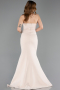 Beige Long Evening Dress ABU5747