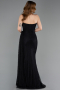 Long Black Dantelle Prom Gown ABU5795
