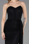 Long Black Dantelle Prom Gown ABU5795