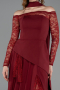 Burgundy Long Evening Dress ABU5662