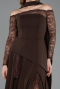 Brown Long Evening Dress ABU5662