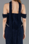 Long Navy Blue Dantelle Evening Dress ABU6038