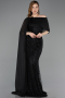 Long Black Beaded Evening Dress ABU5816