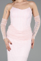 Long Powder Color Dantelle Evening Dress ABU5817