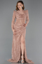 Long Copper Dantelle Evening Dress ABU5771