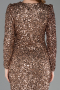 Midi Copper Scaly Cocktail Dress ABK2543