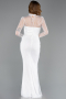 Long White Dantelle Evening Dress ABU5823