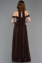 Long Brown Dantelle Evening Dress ABU5799