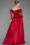 Burgundy Long Satin Formal Plus Size Dress ABU5261