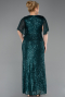 Long Emerald Green Plus Size Evening Gown ABU5837
