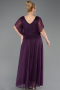Purple Long Plus Size Evening Dress ABU5323