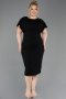 Midi Black Plus Size Evening Gown ABK2535