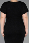 Midi Black Plus Size Evening Gown ABK2535