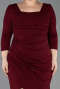 Short Burgundy Plus Size Cocktail Dress ABK2537