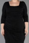 Short Black Plus Size Cocktail Dress ABK2537