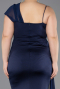 Long Navy Blue Formal Plus Size Dress ABU5827