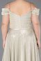 Long Beige Oversized Evening Dress ABU5716