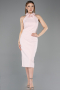 Midi Powder Color Cocktail Dress ABK2551