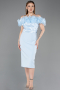 Midi Light Blue Cocktail Dress ABK2553