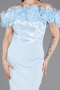 Midi Light Blue Cocktail Dress ABK2553
