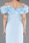Midi Light Blue Cocktail Dress ABK2553