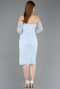 Midi Light Blue Dantelle Cocktail Dress ABK2558