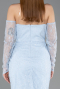 Midi Light Blue Dantelle Cocktail Dress ABK2558