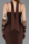 Midi Brown Cocktail Dress ABK2559