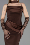 Midi Brown Cocktail Dress ABK2559