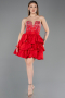 Short Red Party Dress ABK2560